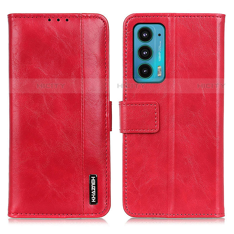 Handytasche Stand Schutzhülle Flip Leder Hülle M13L für Motorola Moto Edge 20 5G Rot Plus