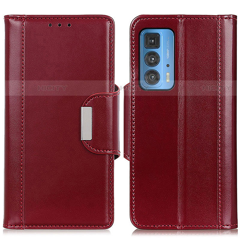 Handytasche Stand Schutzhülle Flip Leder Hülle M13L für Motorola Moto Edge S Pro 5G Rot