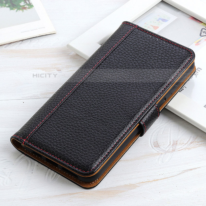 Handytasche Stand Schutzhülle Flip Leder Hülle M13L für Motorola Moto G Play (2023) Schwarz