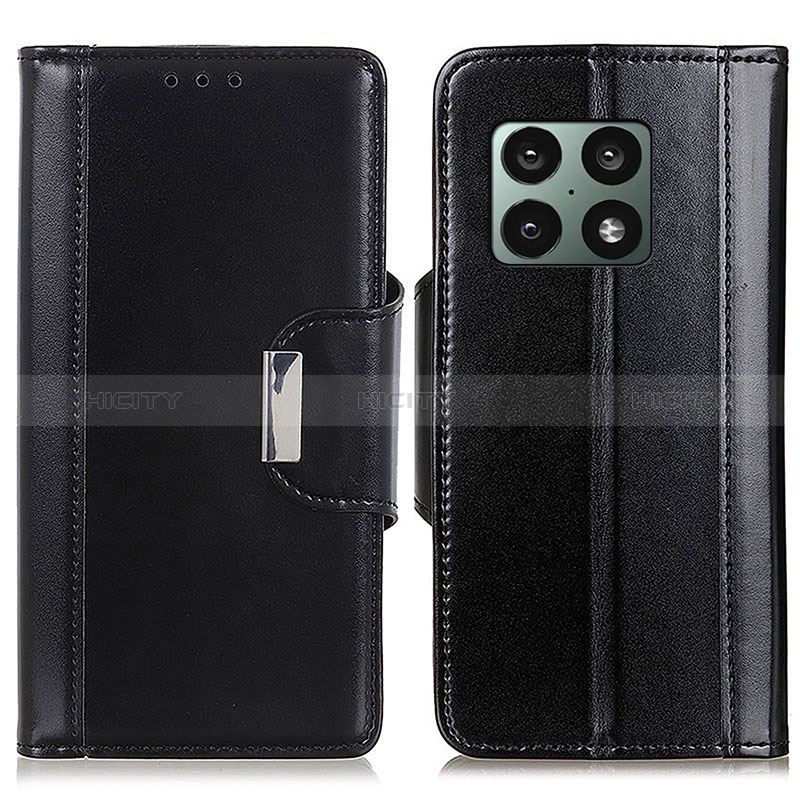 Handytasche Stand Schutzhülle Flip Leder Hülle M13L für OnePlus 10 Pro 5G Schwarz