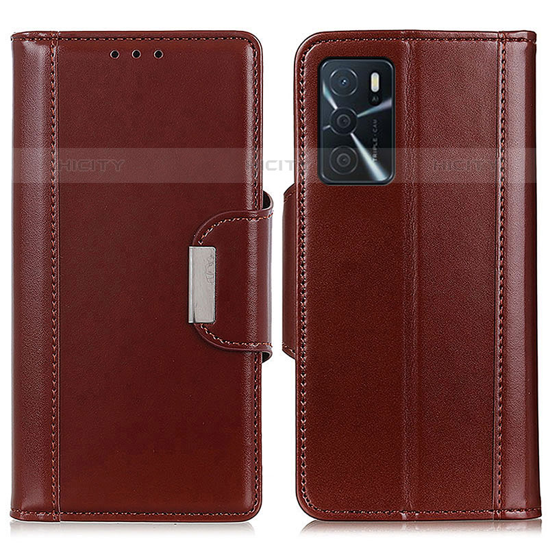 Handytasche Stand Schutzhülle Flip Leder Hülle M13L für Oppo A16s Braun Plus