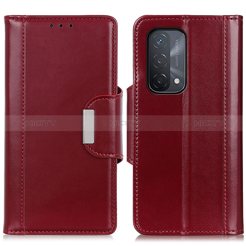 Handytasche Stand Schutzhülle Flip Leder Hülle M13L für Oppo A54 5G Rot