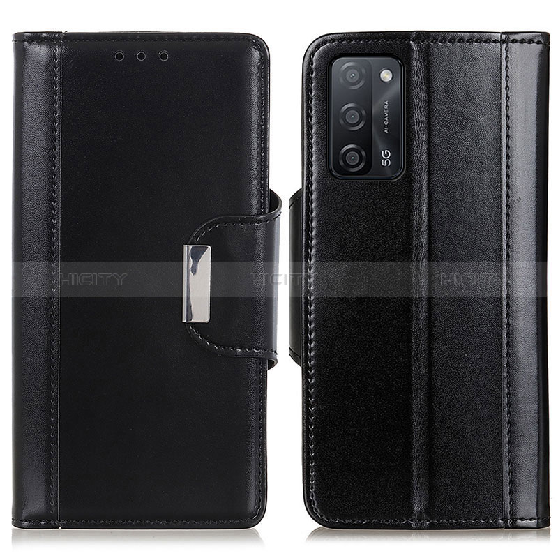 Handytasche Stand Schutzhülle Flip Leder Hülle M13L für Oppo A56 5G Schwarz Plus