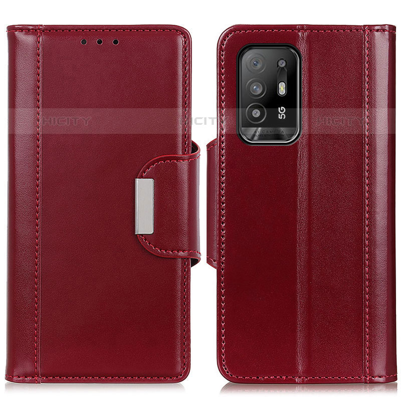 Handytasche Stand Schutzhülle Flip Leder Hülle M13L für Oppo F19 Pro+ Plus 5G Rot