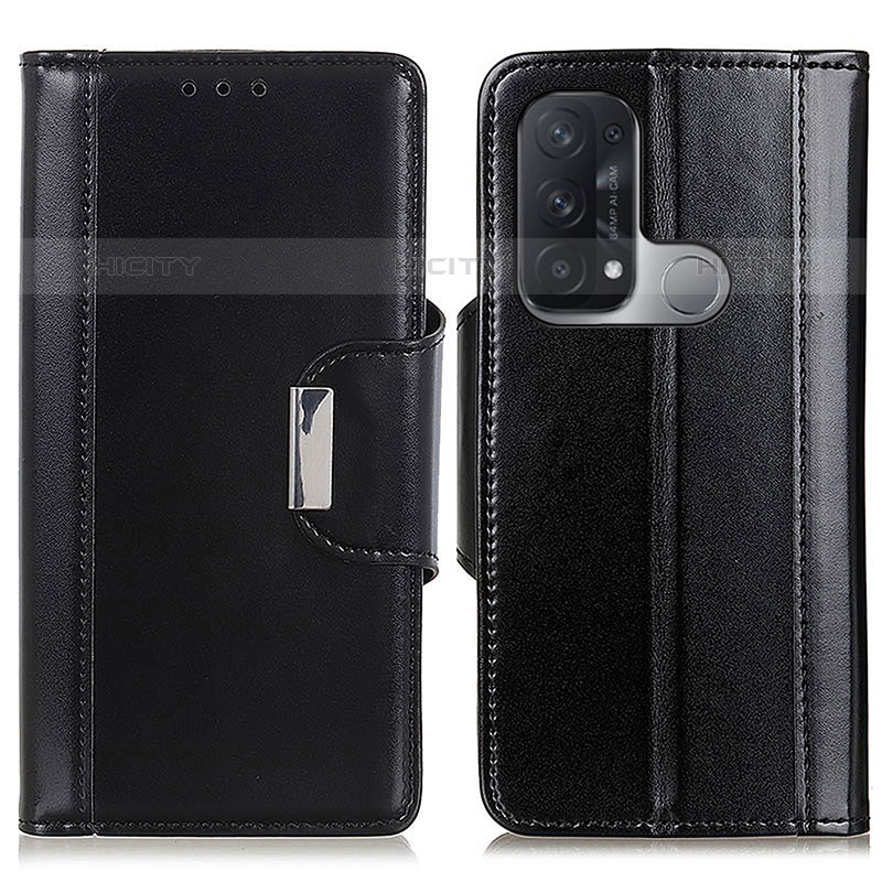 Handytasche Stand Schutzhülle Flip Leder Hülle M13L für Oppo Reno5 A Schwarz