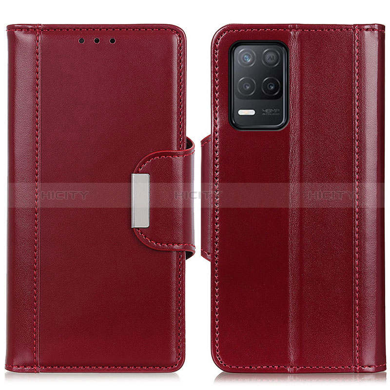 Handytasche Stand Schutzhülle Flip Leder Hülle M13L für Realme 8 5G Rot Plus