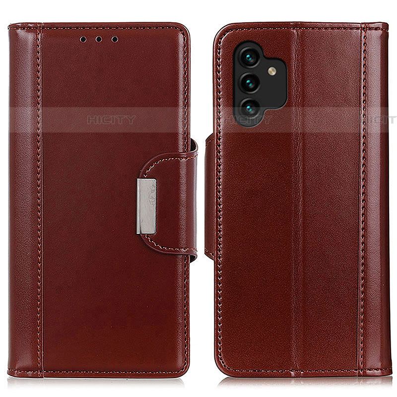 Handytasche Stand Schutzhülle Flip Leder Hülle M13L für Samsung Galaxy A04s Braun