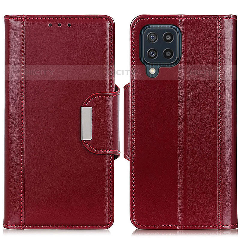 Handytasche Stand Schutzhülle Flip Leder Hülle M13L für Samsung Galaxy M32 4G Rot Plus