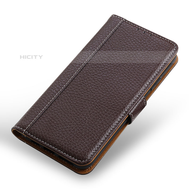 Handytasche Stand Schutzhülle Flip Leder Hülle M13L für Samsung Galaxy M32 5G Braun