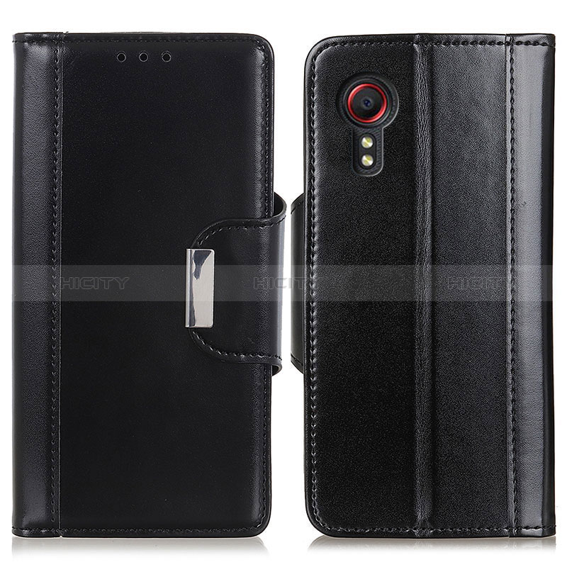 Handytasche Stand Schutzhülle Flip Leder Hülle M13L für Samsung Galaxy XCover 5 SM-G525F Schwarz Plus