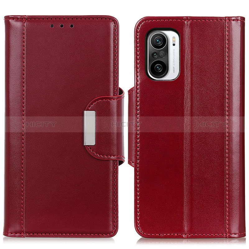 Handytasche Stand Schutzhülle Flip Leder Hülle M13L für Xiaomi Redmi K40 Pro+ Plus 5G Rot Plus