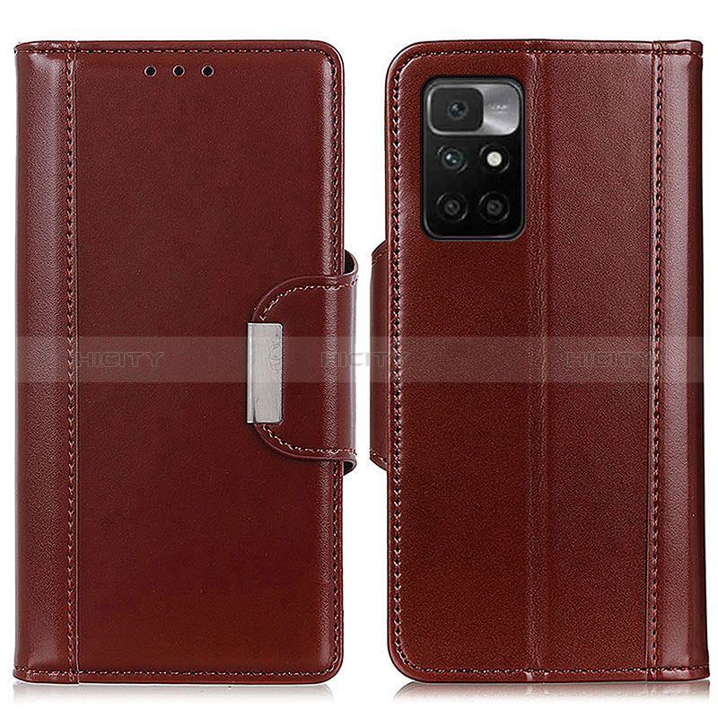 Handytasche Stand Schutzhülle Flip Leder Hülle M13L für Xiaomi Redmi Note 11 4G (2021) Braun