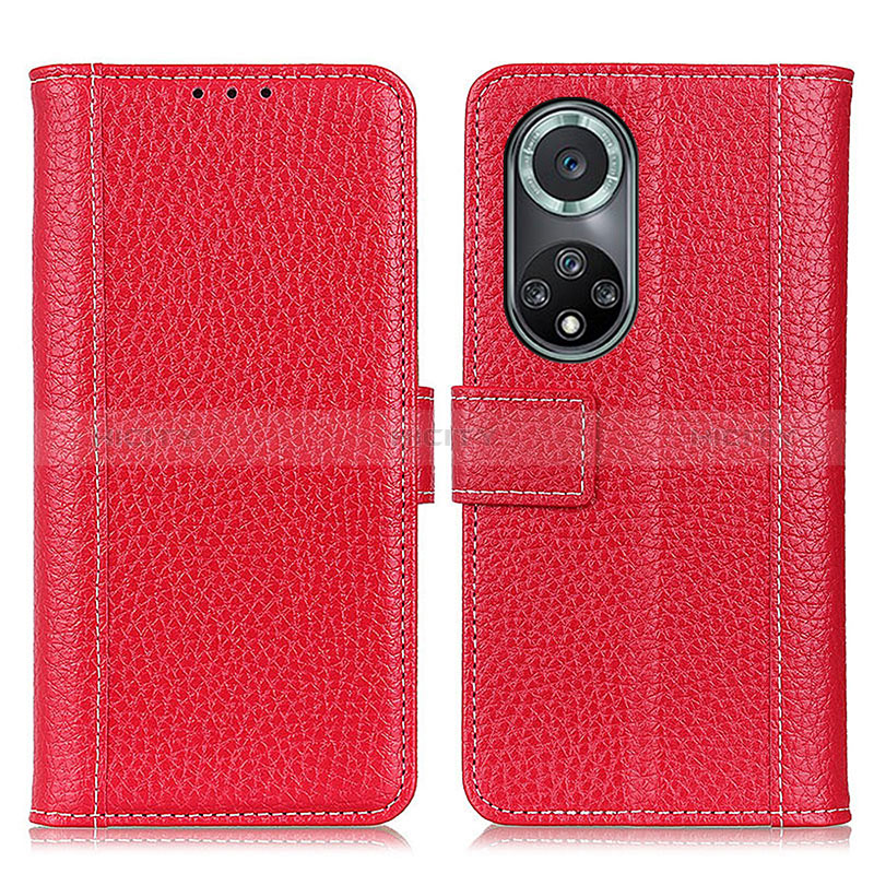 Handytasche Stand Schutzhülle Flip Leder Hülle M14L für Huawei Honor 50 Pro 5G Rot Plus