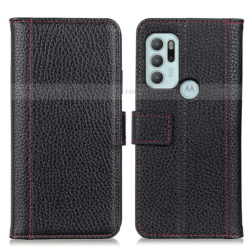 Handytasche Stand Schutzhülle Flip Leder Hülle M14L für Motorola Moto G60s