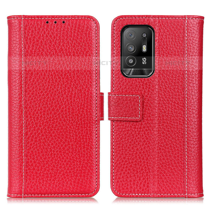 Handytasche Stand Schutzhülle Flip Leder Hülle M14L für Oppo F19 Pro+ Plus 5G Rot Plus