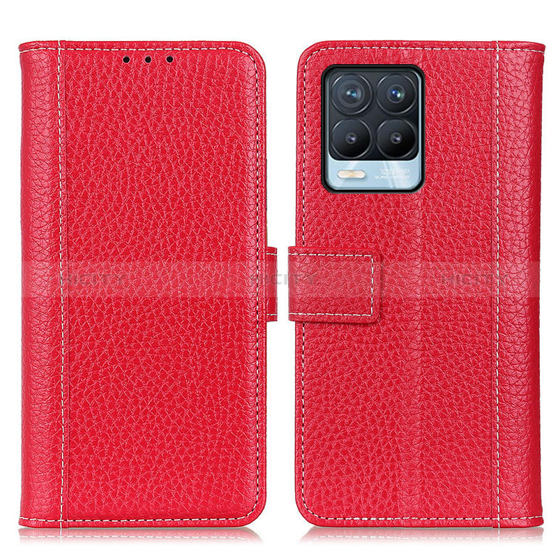 Handytasche Stand Schutzhülle Flip Leder Hülle M14L für Realme 8 4G Rot