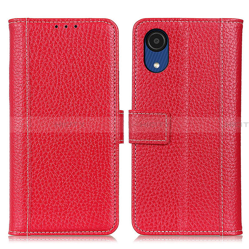 Handytasche Stand Schutzhülle Flip Leder Hülle M14L für Samsung Galaxy A03 Core Rot