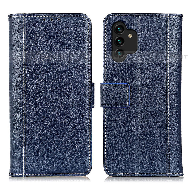 Handytasche Stand Schutzhülle Flip Leder Hülle M14L für Samsung Galaxy A04s Blau Plus