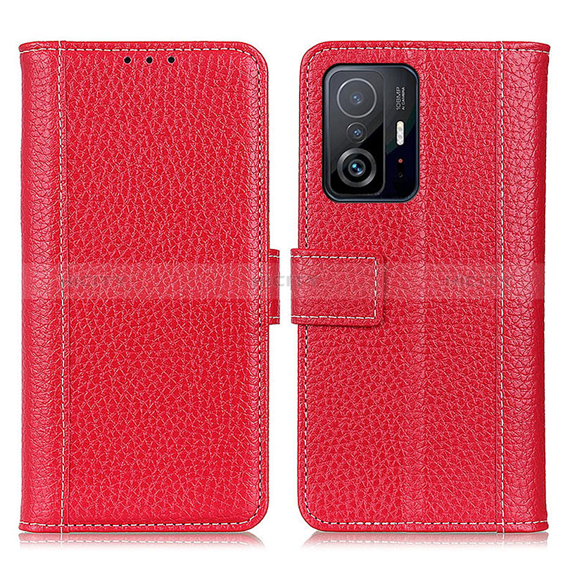 Handytasche Stand Schutzhülle Flip Leder Hülle M14L für Xiaomi Mi 11T Pro 5G Rot Plus