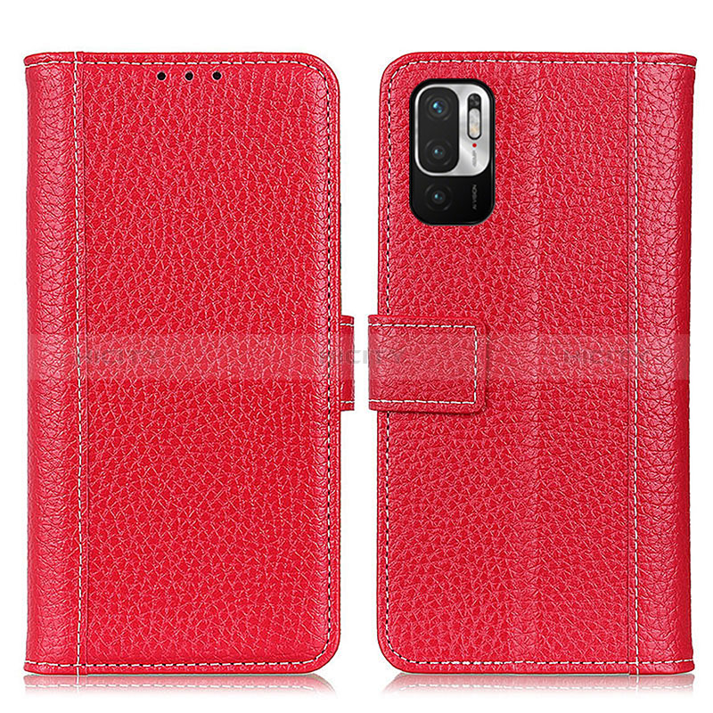 Handytasche Stand Schutzhülle Flip Leder Hülle M14L für Xiaomi Redmi Note 10 JE 5G Rot