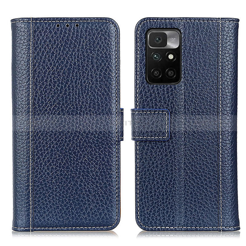 Handytasche Stand Schutzhülle Flip Leder Hülle M14L für Xiaomi Redmi Note 11 4G (2021) Blau