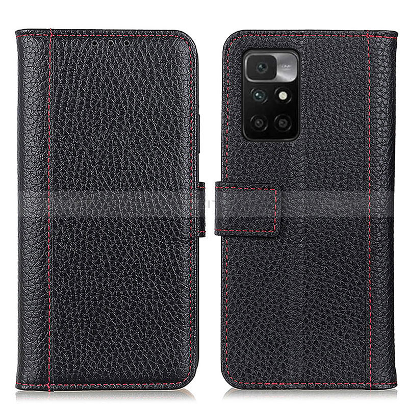 Handytasche Stand Schutzhülle Flip Leder Hülle M14L für Xiaomi Redmi Note 11 4G (2021) Schwarz