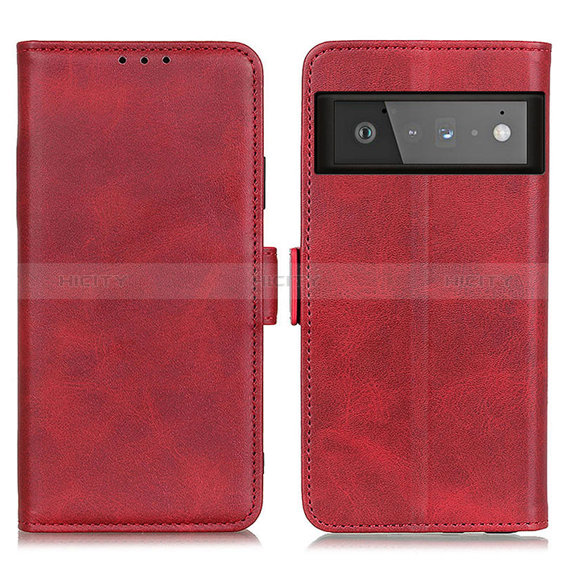 Handytasche Stand Schutzhülle Flip Leder Hülle M15L für Google Pixel 6 Pro 5G Rot