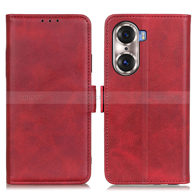 Handytasche Stand Schutzhülle Flip Leder Hülle M15L für Huawei Honor 60 5G Rot Plus