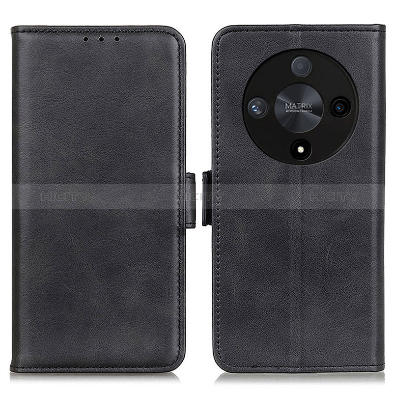 Handytasche Stand Schutzhülle Flip Leder Hülle M15L für Huawei Honor X9b 5G Schwarz