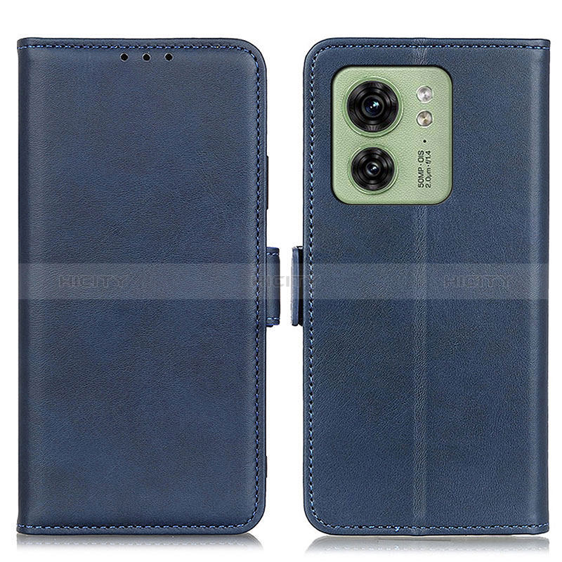 Handytasche Stand Schutzhülle Flip Leder Hülle M15L für Motorola Moto Edge (2023) 5G Blau Plus