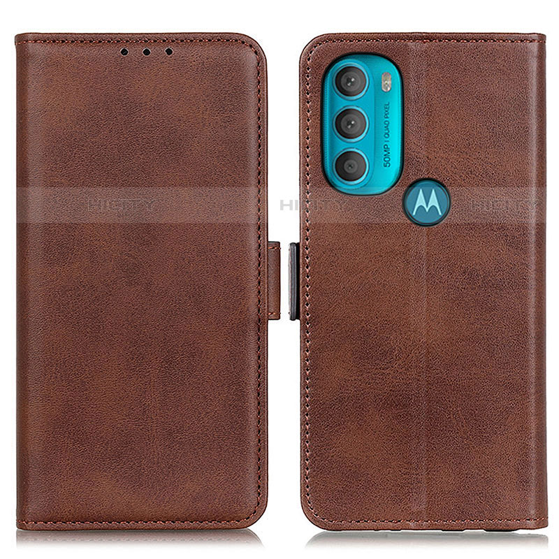 Handytasche Stand Schutzhülle Flip Leder Hülle M15L für Motorola Moto G71 5G Braun