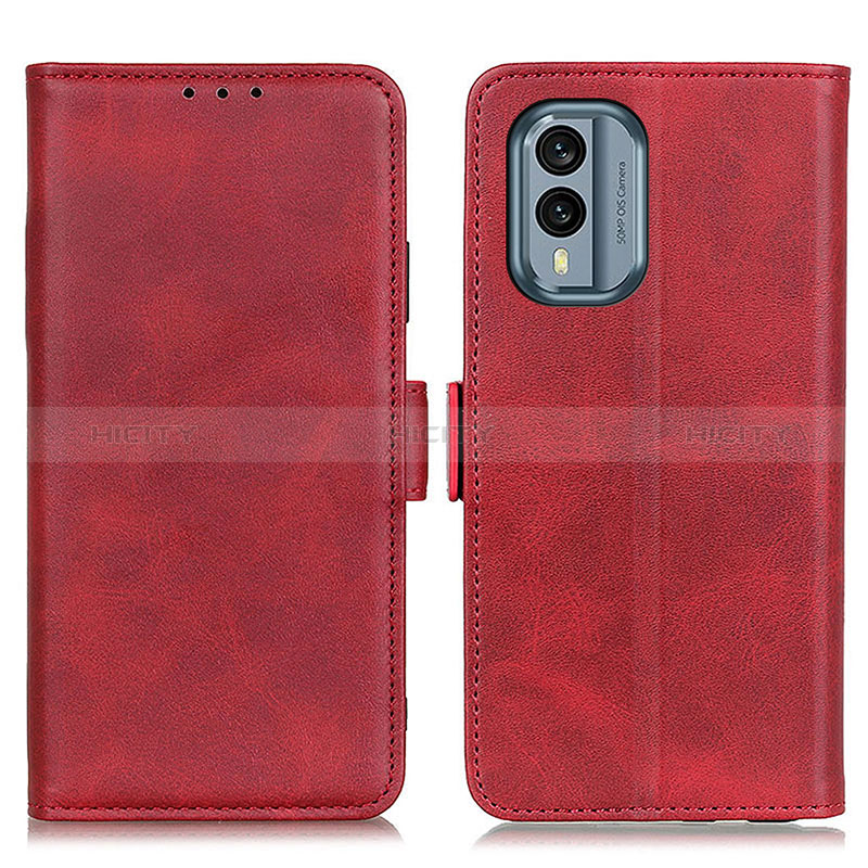 Handytasche Stand Schutzhülle Flip Leder Hülle M15L für Nokia X30 5G Rot