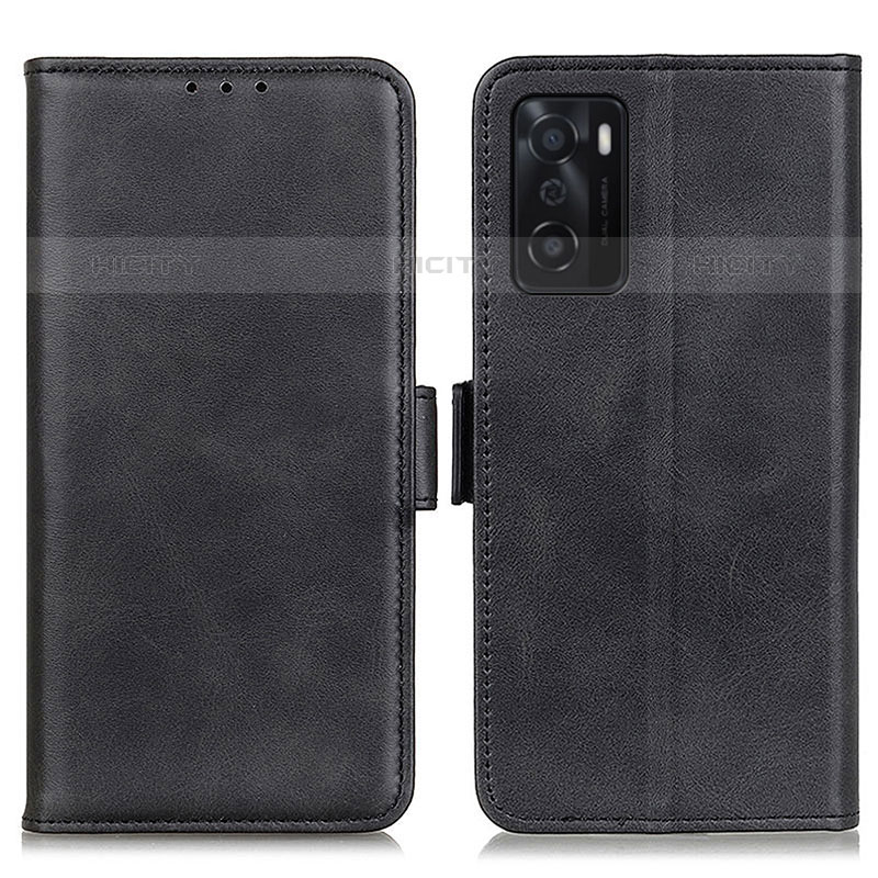 Handytasche Stand Schutzhülle Flip Leder Hülle M15L für Oppo A55S 5G Schwarz