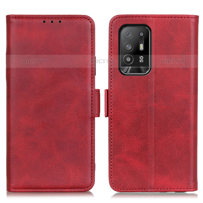 Handytasche Stand Schutzhülle Flip Leder Hülle M15L für Oppo A94 5G Rot Plus