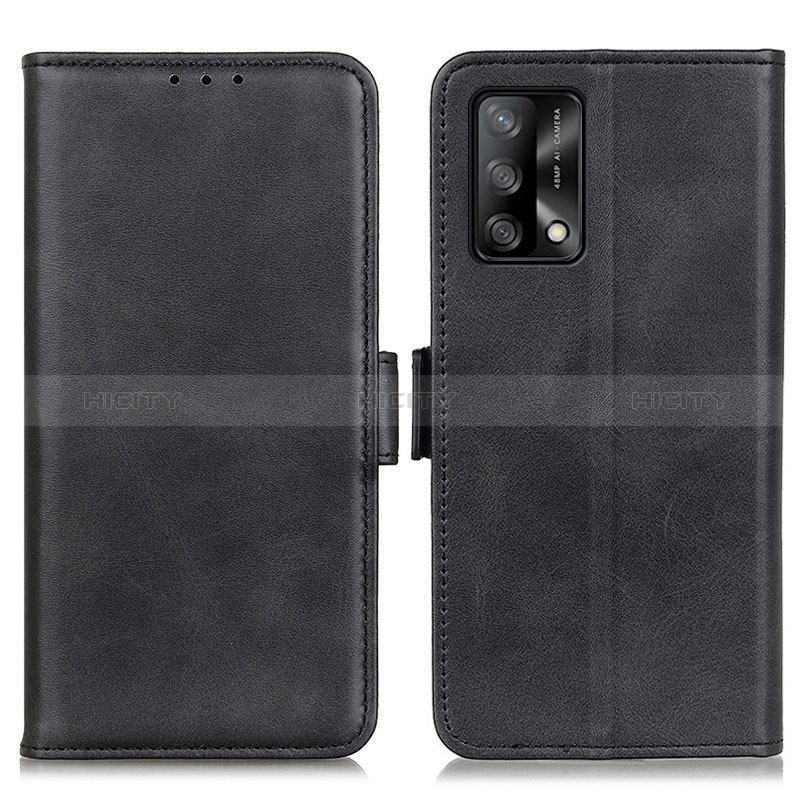 Handytasche Stand Schutzhülle Flip Leder Hülle M15L für Oppo F19 Schwarz Plus