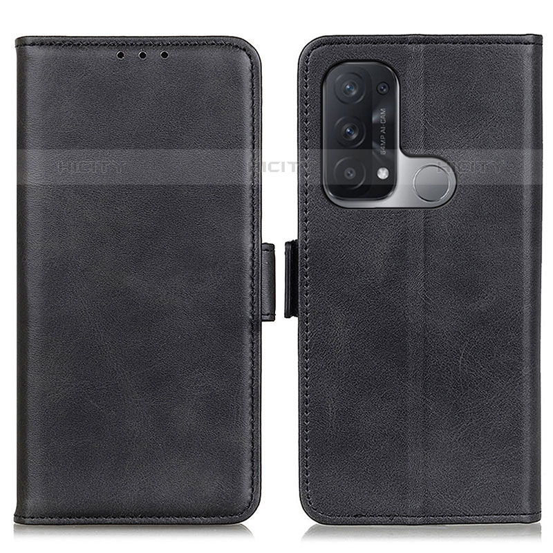 Handytasche Stand Schutzhülle Flip Leder Hülle M15L für Oppo Reno5 A Schwarz