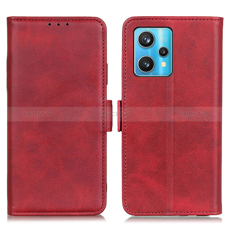 Handytasche Stand Schutzhülle Flip Leder Hülle M15L für Realme Q5 5G Rot Plus