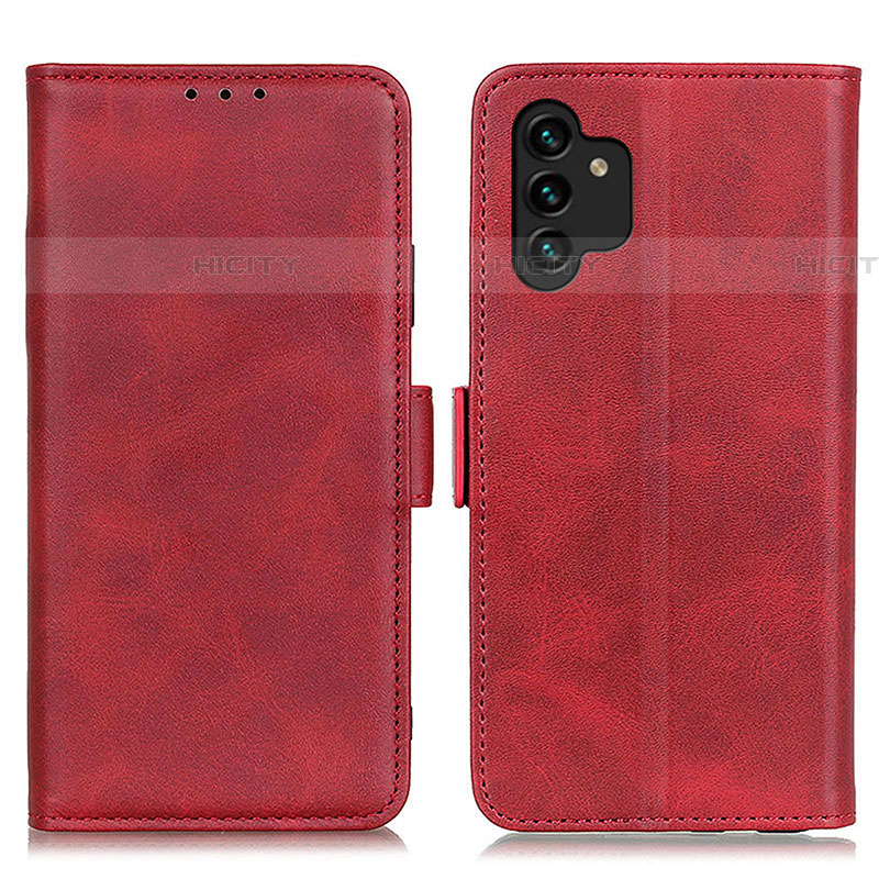 Handytasche Stand Schutzhülle Flip Leder Hülle M15L für Samsung Galaxy A04s Rot Plus