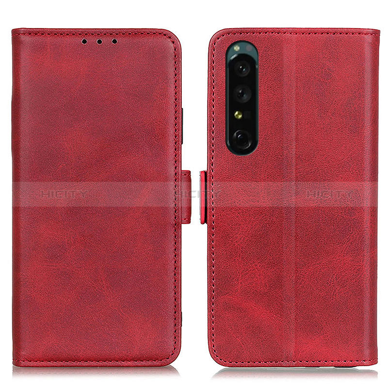 Handytasche Stand Schutzhülle Flip Leder Hülle M15L für Sony Xperia 1 IV Rot