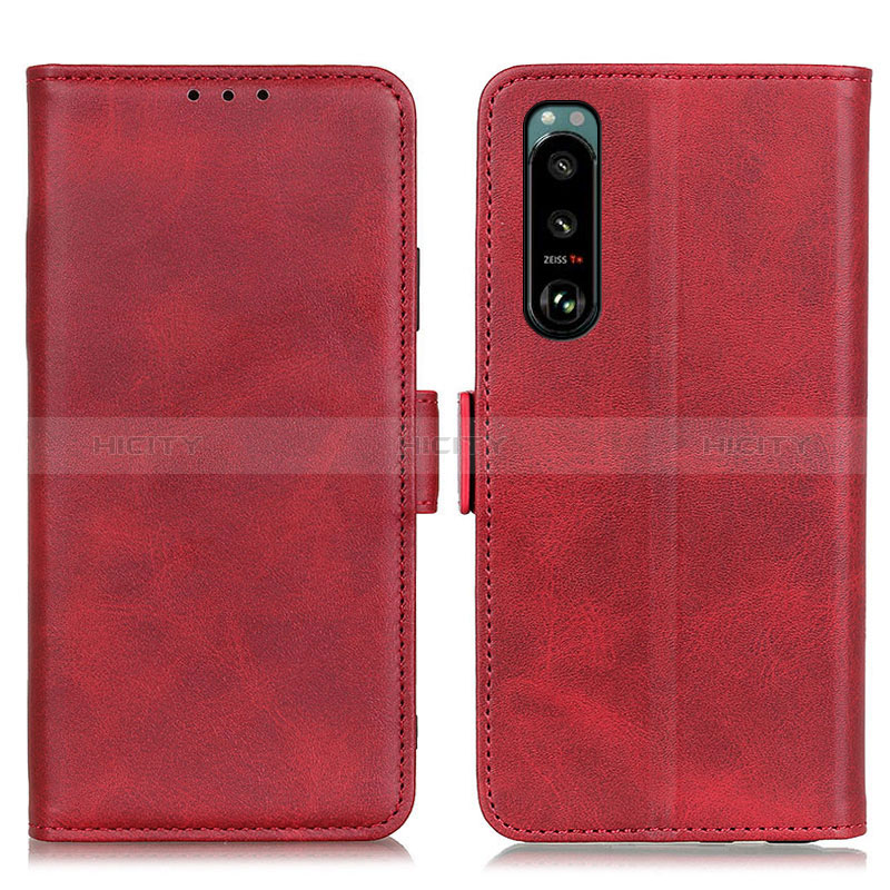 Handytasche Stand Schutzhülle Flip Leder Hülle M15L für Sony Xperia 5 III Rot