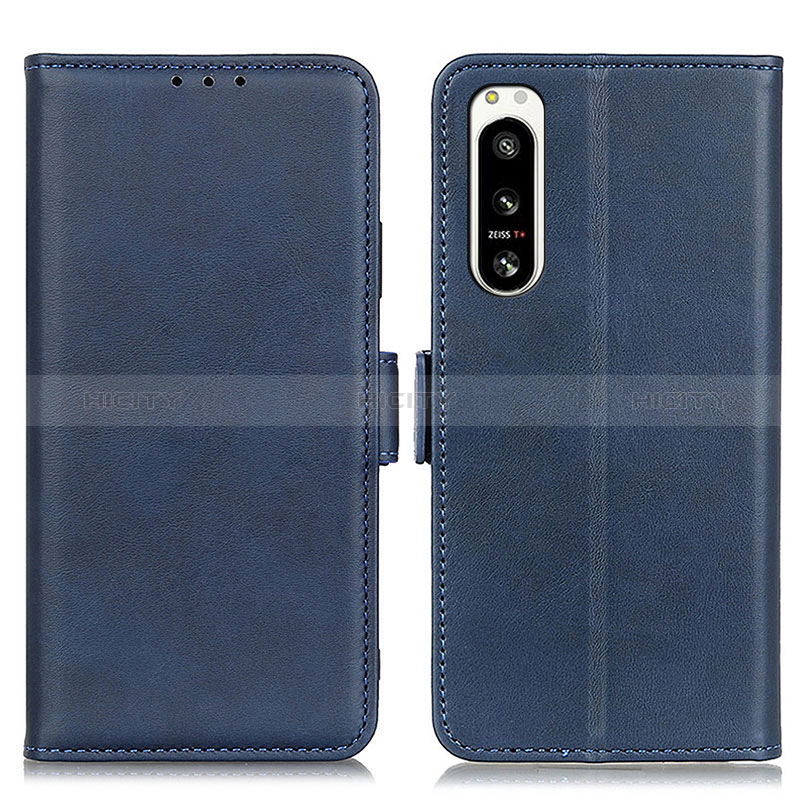 Handytasche Stand Schutzhülle Flip Leder Hülle M15L für Sony Xperia 5 IV Blau