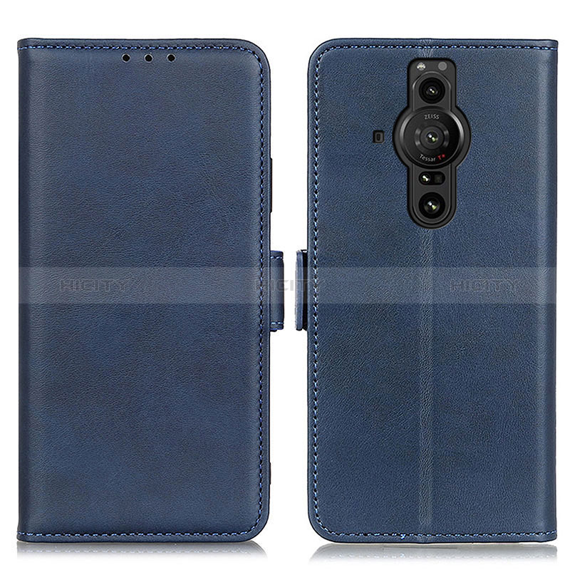 Handytasche Stand Schutzhülle Flip Leder Hülle M15L für Sony Xperia PRO-I Blau Plus