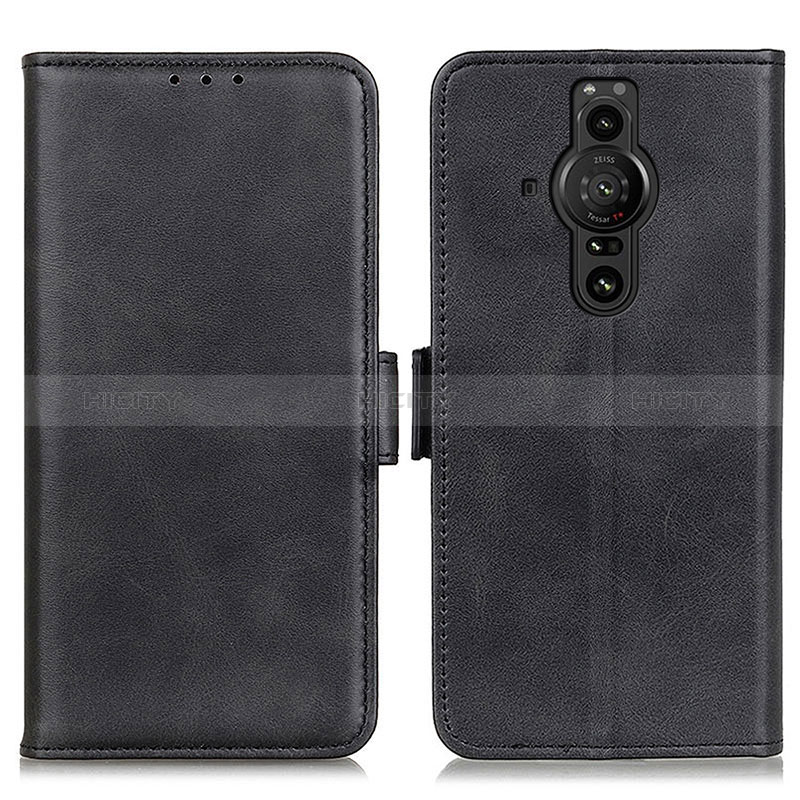 Handytasche Stand Schutzhülle Flip Leder Hülle M15L für Sony Xperia PRO-I Schwarz Plus