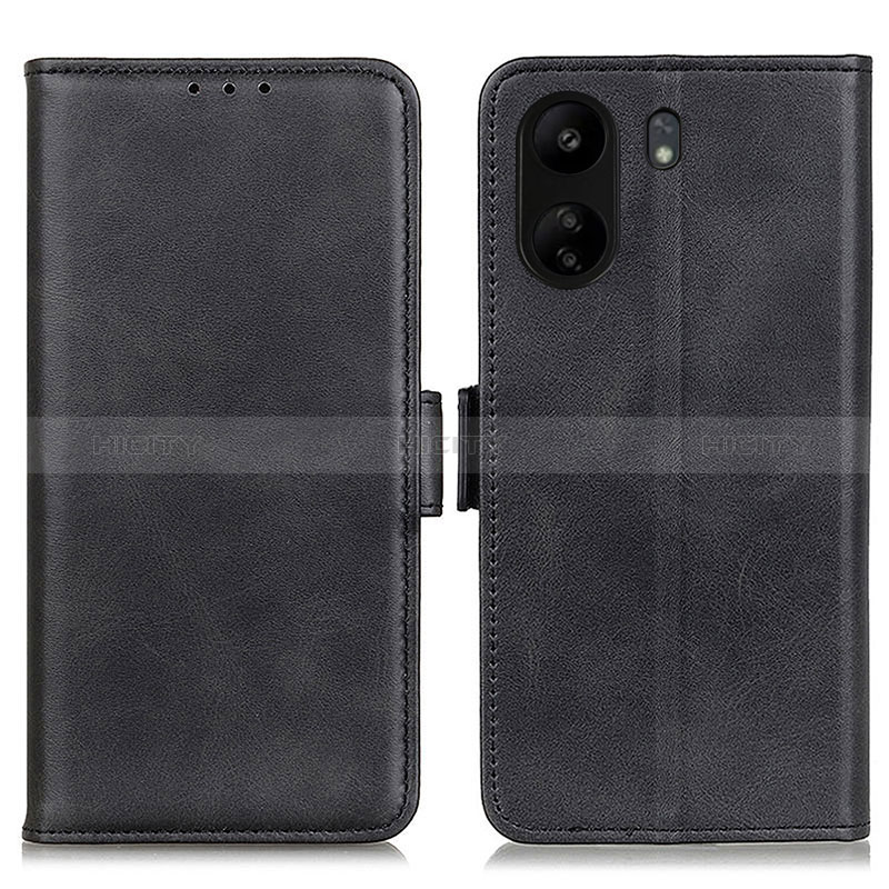 Handytasche Stand Schutzhülle Flip Leder Hülle M15L für Xiaomi Redmi 13C Schwarz Plus