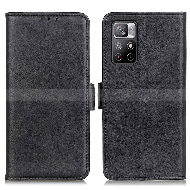 Handytasche Stand Schutzhülle Flip Leder Hülle M15L für Xiaomi Redmi Note 11S 5G Schwarz