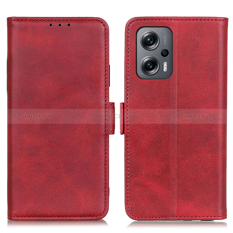 Handytasche Stand Schutzhülle Flip Leder Hülle M15L für Xiaomi Redmi Note 11T Pro+ Plus 5G Rot Plus