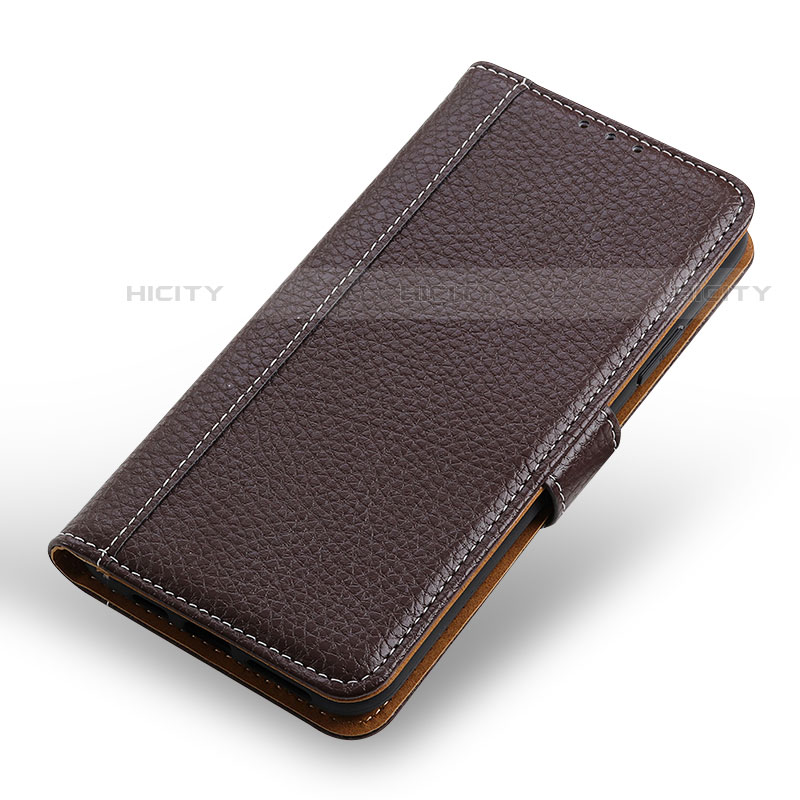 Handytasche Stand Schutzhülle Flip Leder Hülle M24L für Samsung Galaxy S21 Ultra 5G Braun