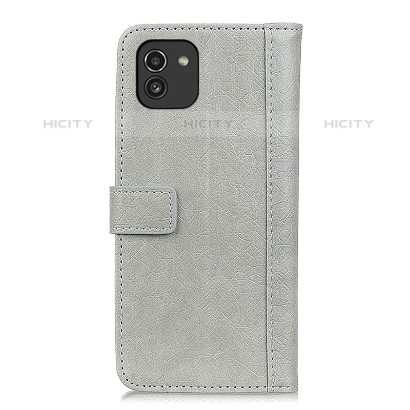 Handytasche Stand Schutzhülle Flip Leder Hülle ML10 für Samsung Galaxy A03 groß