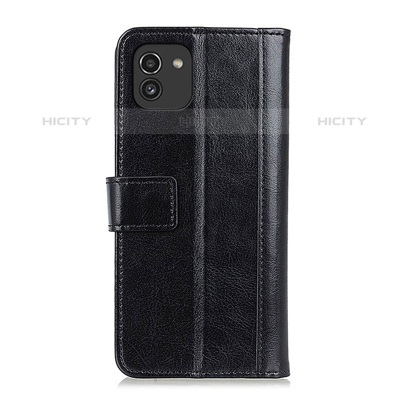 Handytasche Stand Schutzhülle Flip Leder Hülle ML6 für Samsung Galaxy A03 groß