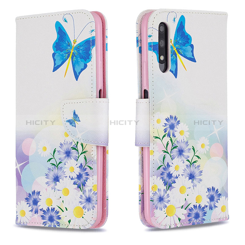 Handytasche Stand Schutzhülle Flip Leder Hülle Modisch Muster B01F für Huawei Y9 Prime (2019)